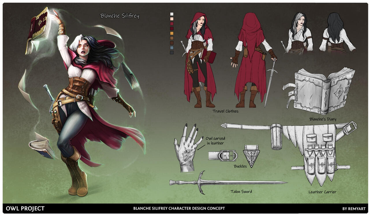 Character Design Sheet - Owl Project