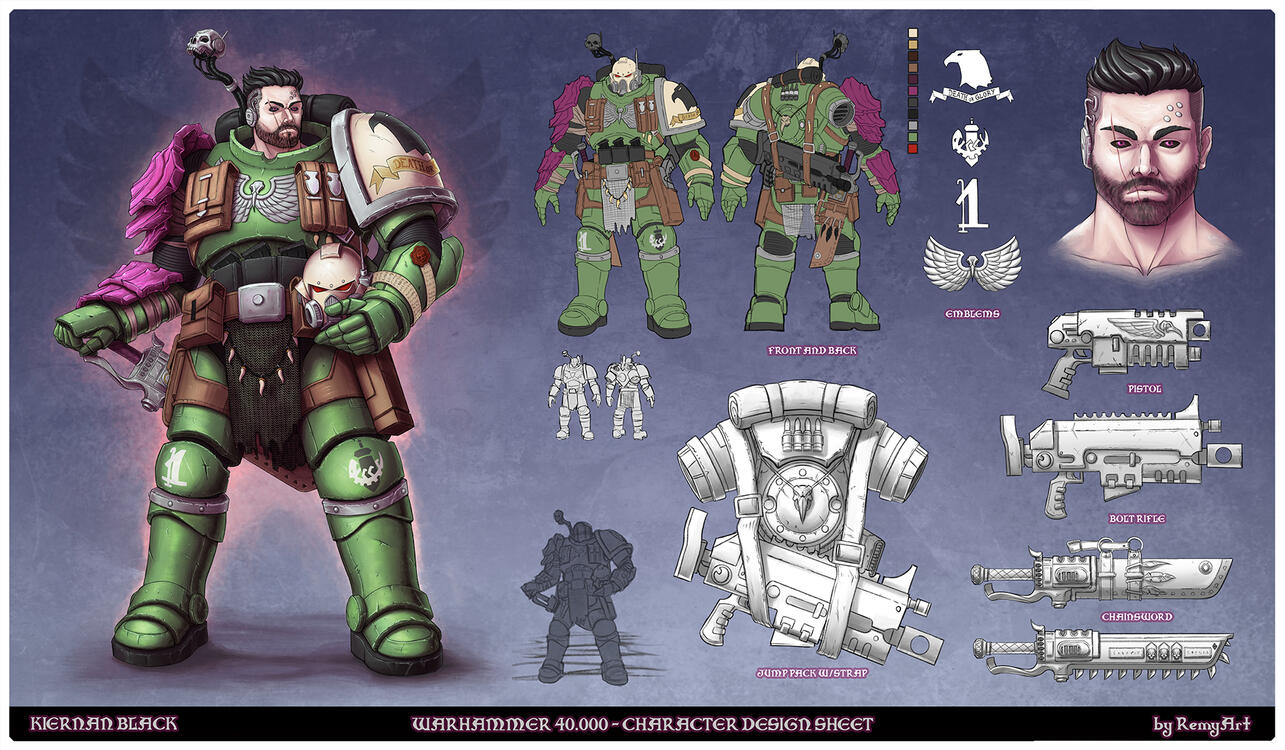 Character Design Sheet - Warhammer 40K