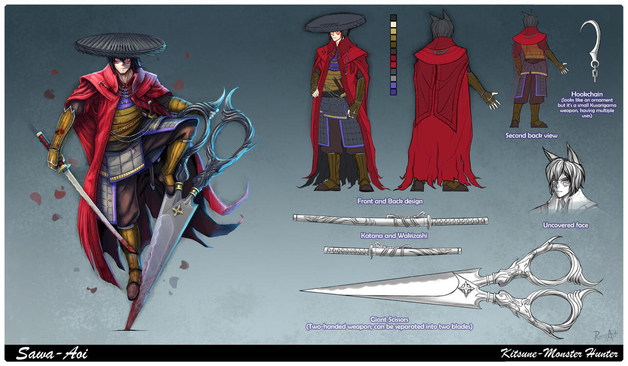 Character Design Sheet - Kitsune