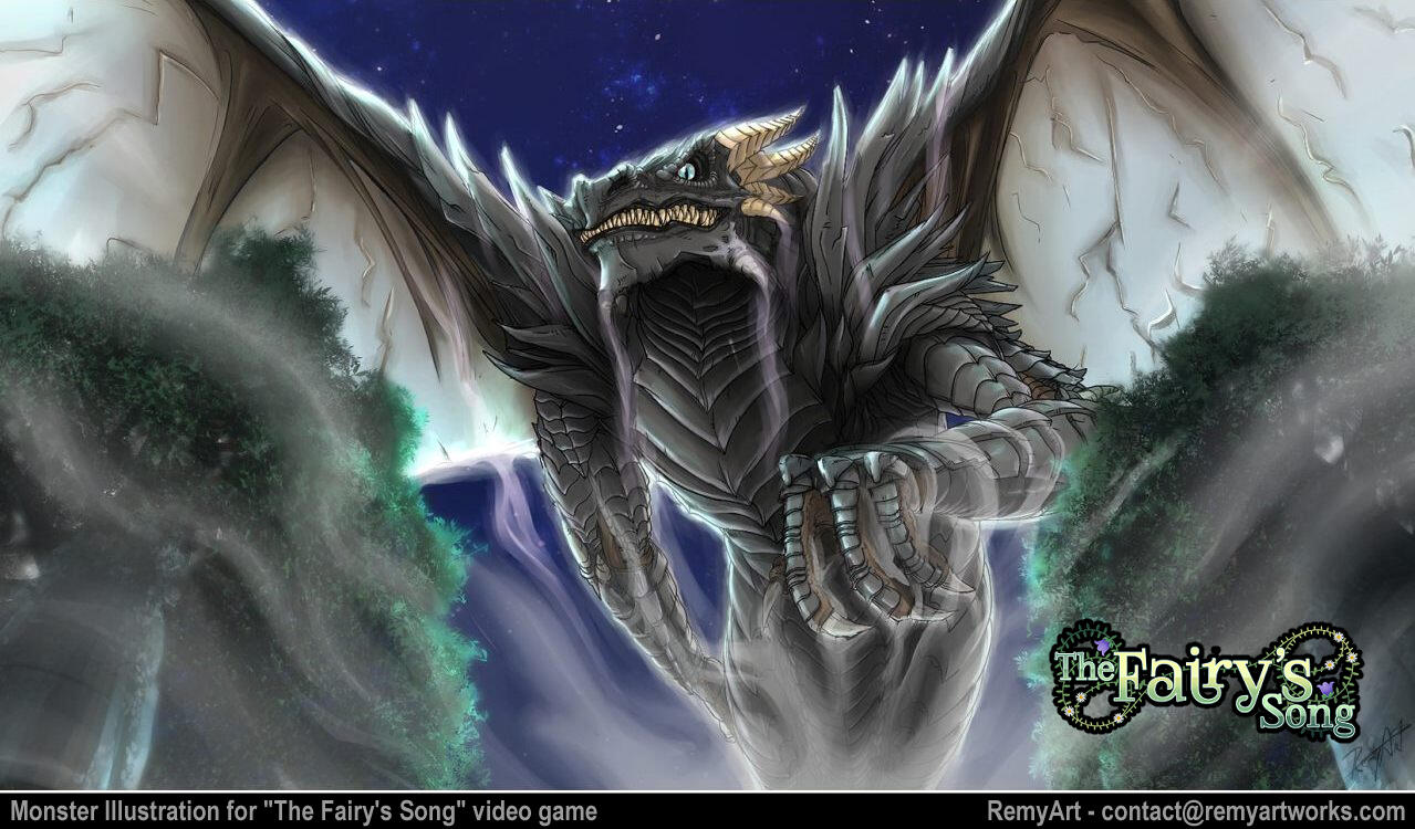 Illustration for Visual Novel Game